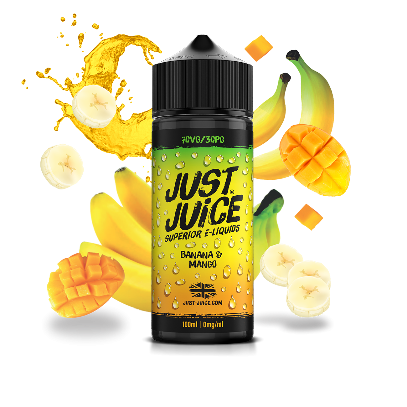 Just Juice | 100ml Shortfill Range | ICONIC FRUITS | BANANA & MANGO | 0mg - IFANCYONE WHOLESALE