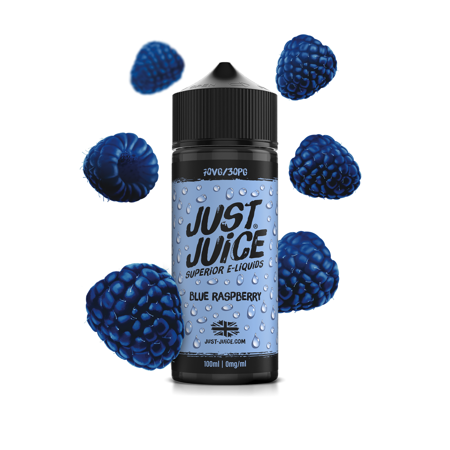 Just Juice | 100ml Shortfill Range | ICONIC FRUITS | BLUE RASPBERRY | 0mg - IFANCYONE WHOLESALE