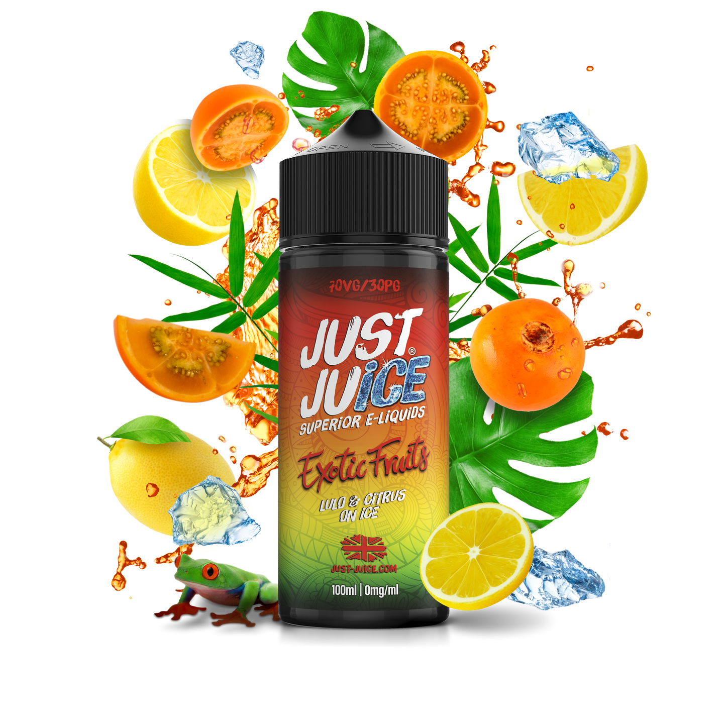 Just Juice | 100ml Shortfill Range | EXOTIC FRUITS | LULO & CITRUS ON ICE | 0mg - IFANCYONE WHOLESALE