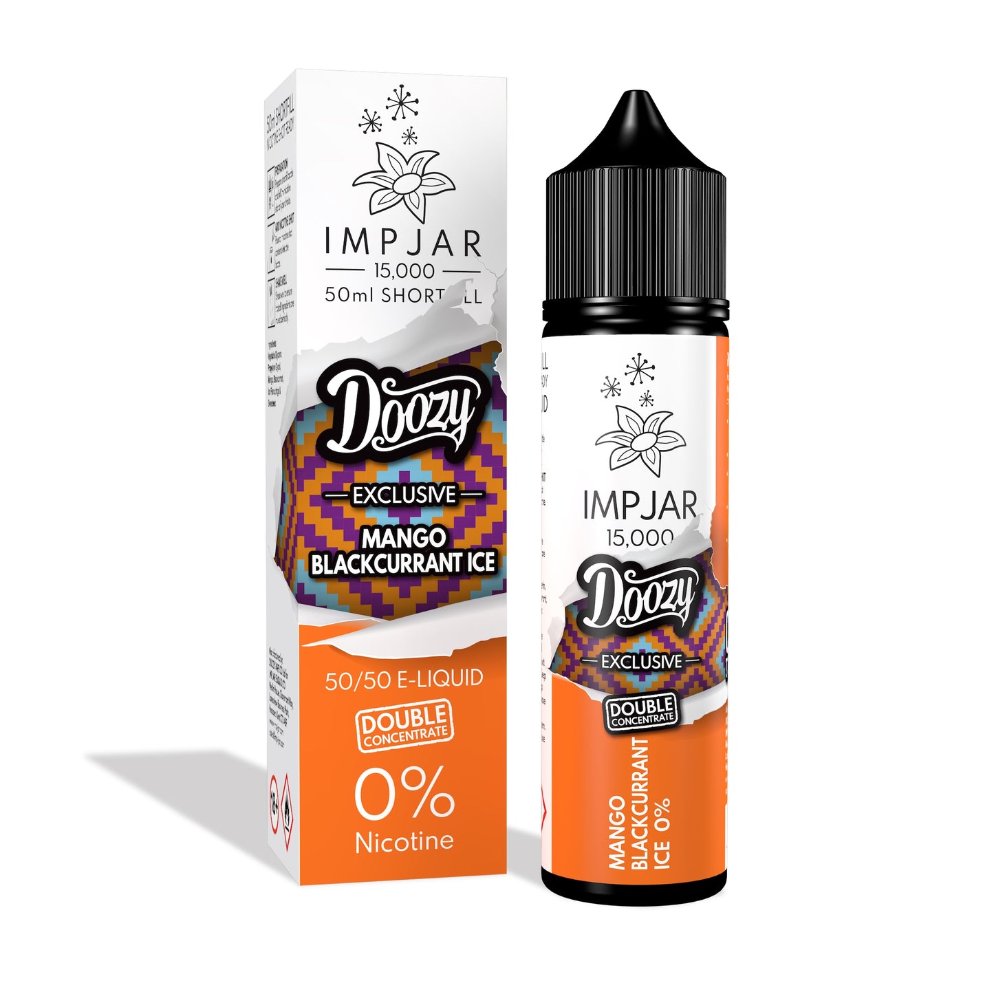 Imp Jar | Impjar x Doozy Vape Co 15000 | 50ml Shortfill Range | Double Concentrate | 0mg Nicotine | Mango Blackcurrant Ice - IFANCYONE WHOLESALE