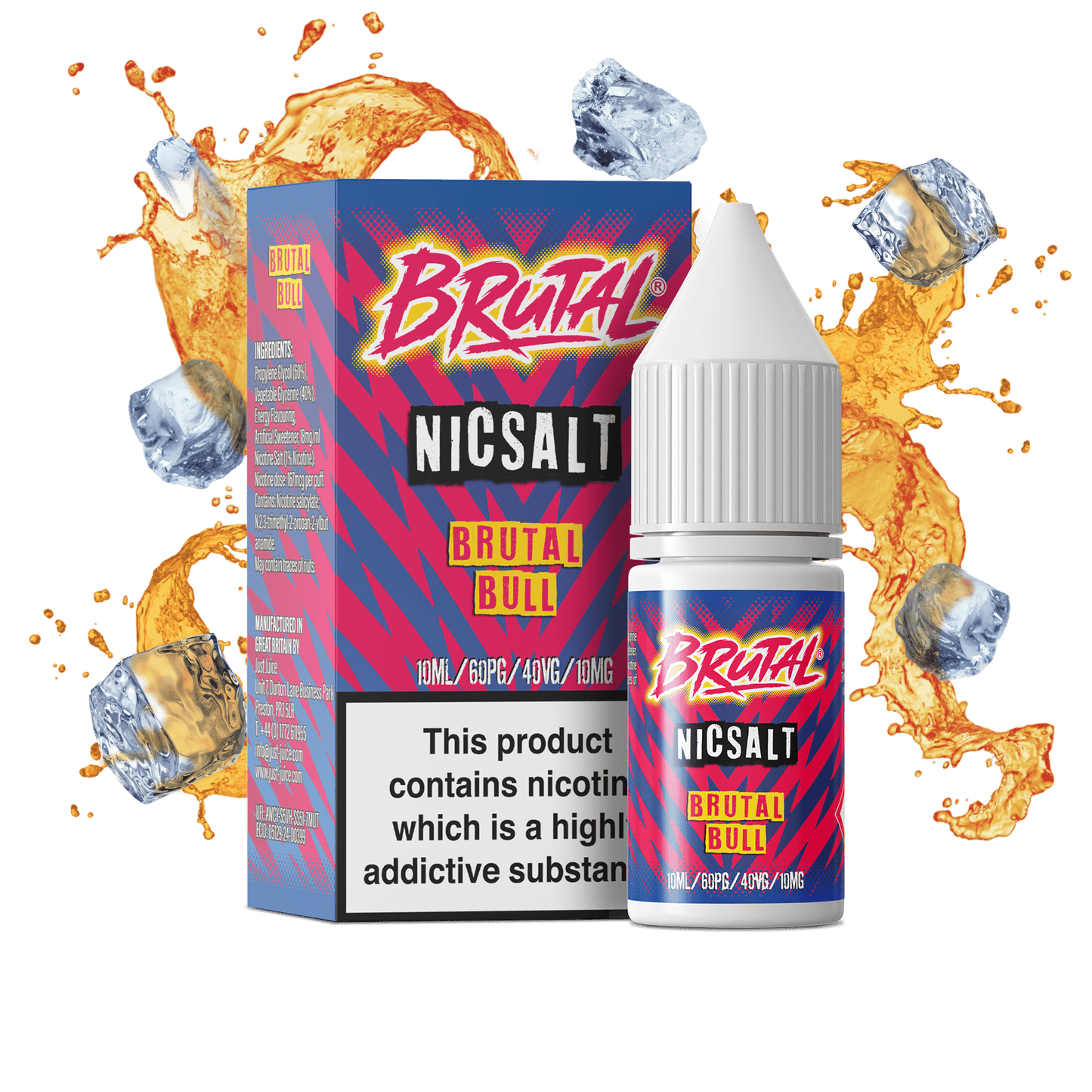 Just Juice | BRUTAL Drinks Series Nicotine Salts | BRUTAL BULL | 10ml | 10mg / 20mg