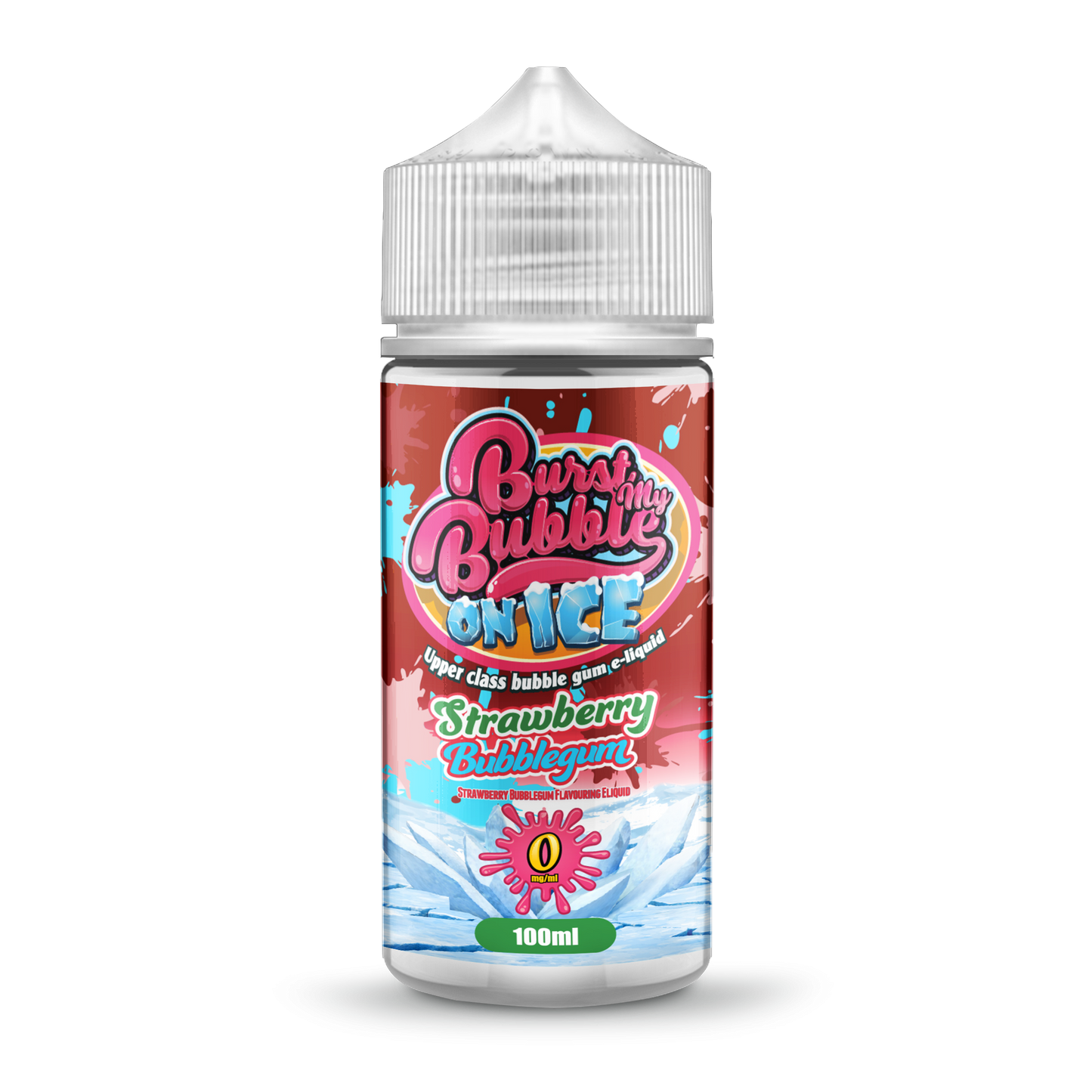 Burst My Bubble On Ice | STRAWBERRY BUBBLEGUM ICE | 100ml Shortfill | 0mg - IFANCYONE WHOLESALE