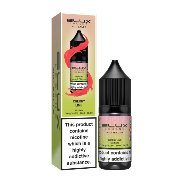 ELUX | Elux Legend 10ml Nicotine Salt E-Liquids | CHERRY LIME | 10mg / 20mg Nic Salts