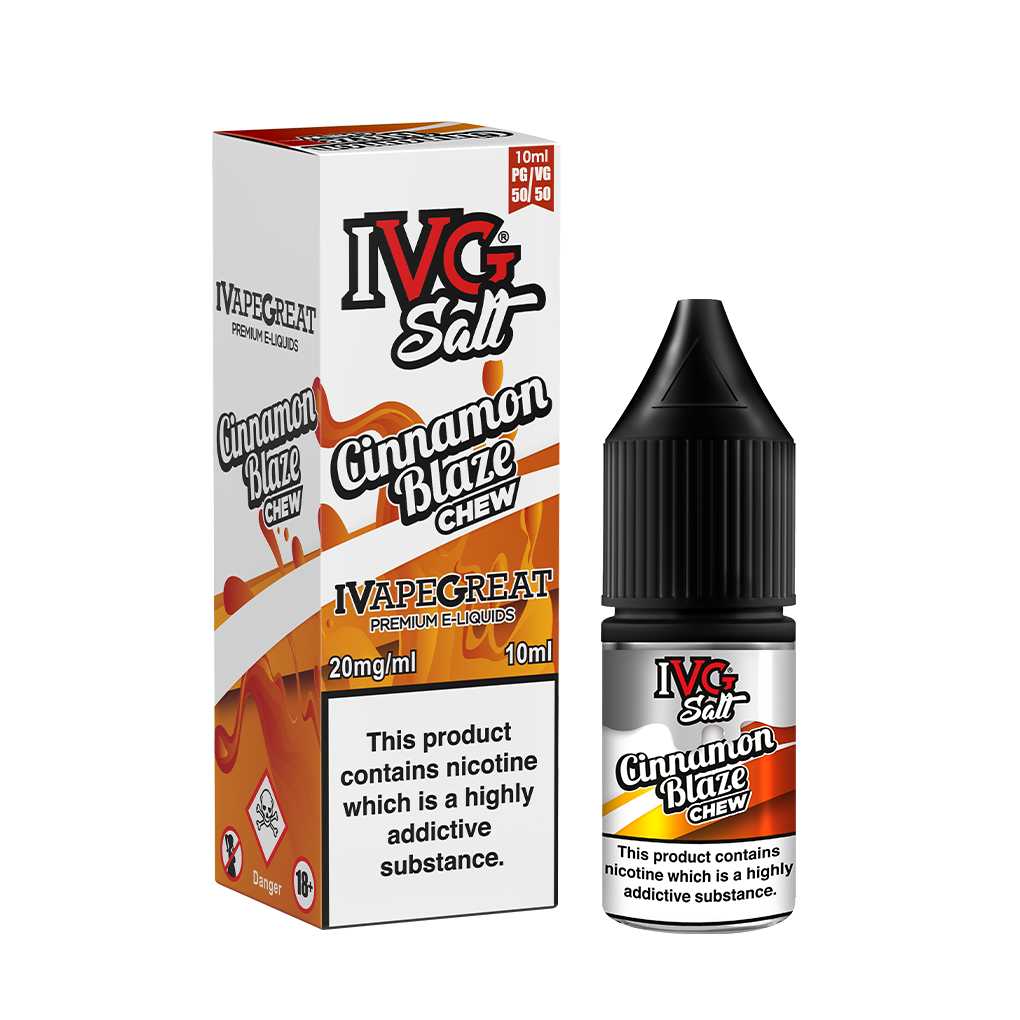 I VG Salts | CINNAMON BLAZE CHEW | 10ml Single | 10mg / 20mg Nicotine Salts