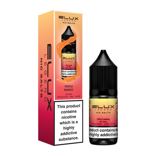 ELUX | Elux Legend 10ml Nicotine Salt E-Liquids | TRIPLE MANGO | 10mg / 20mg Nic Salts
