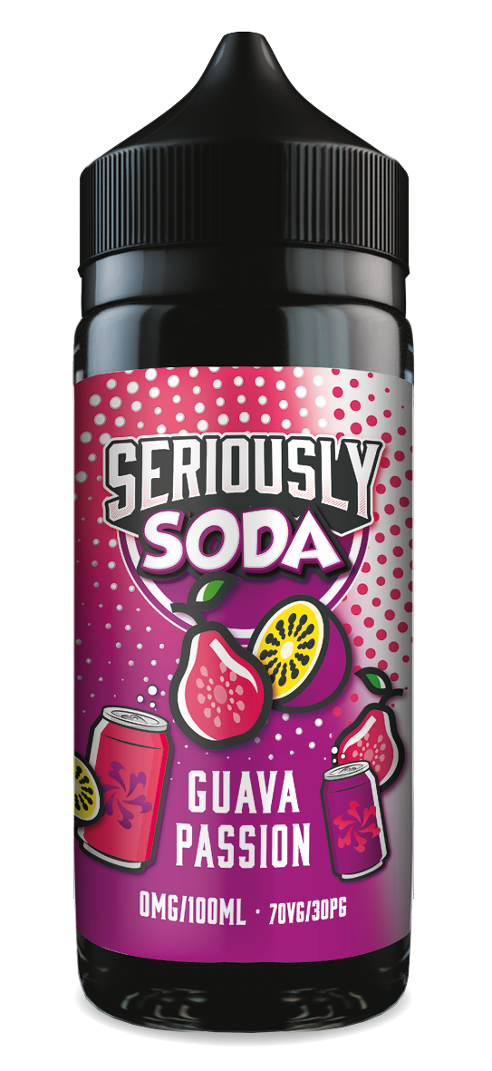 Seriously Soda by Doozy Vape Co | Guava Passion | 100ml Shortfill | 0mg - IFANCYONE WHOLESALE