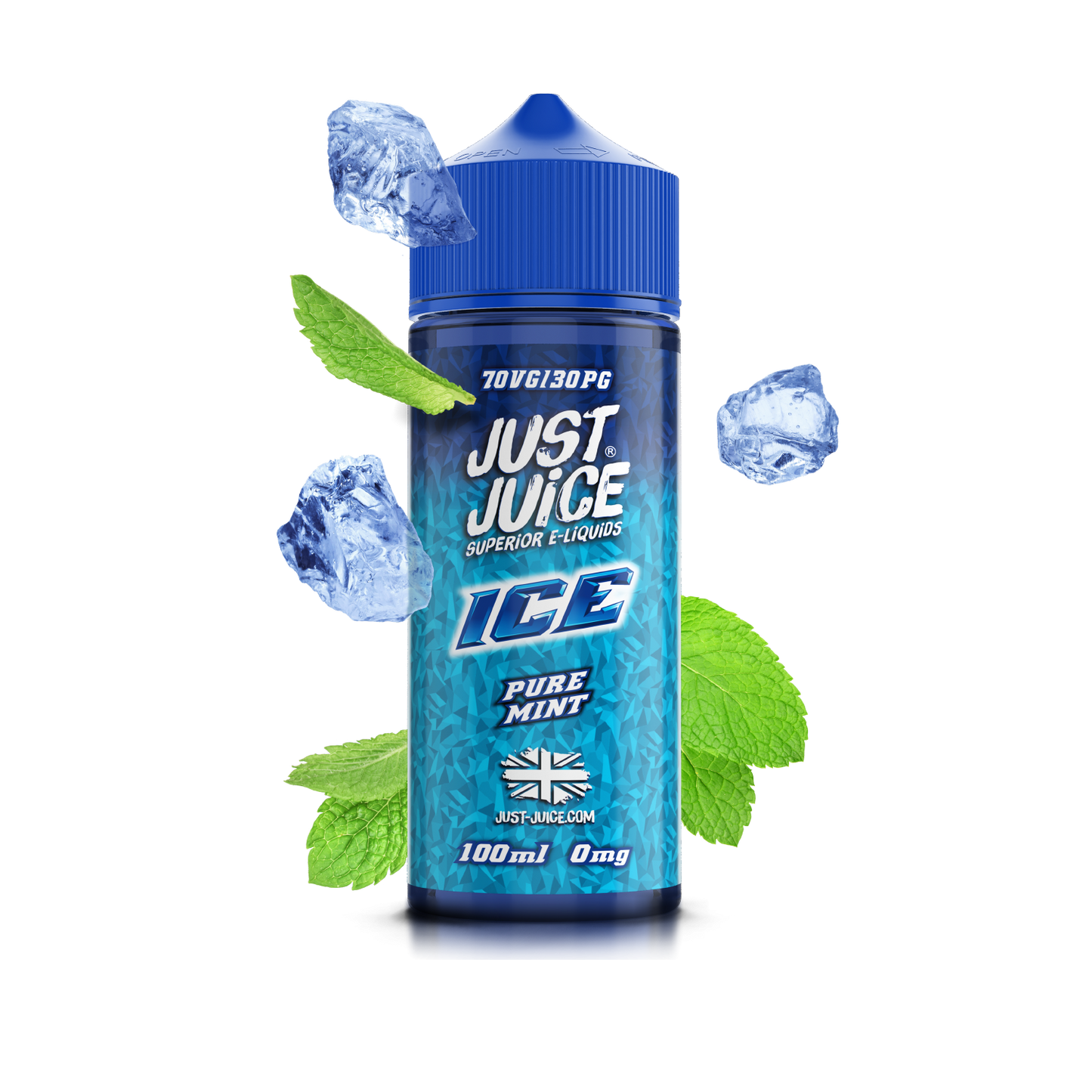 Just Juice | 100ml Shortfill Range | ICE | PURE MINT | 0mg - IFANCYONE WHOLESALE