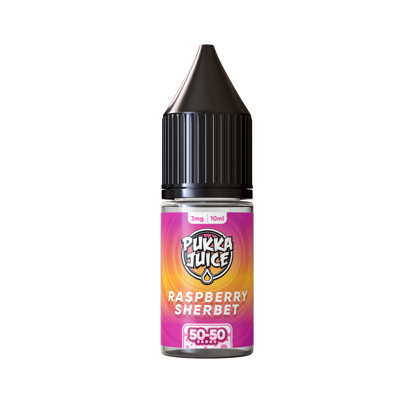 Pukka Juice | 50/50 Range | RASPBERRY SHERBET | 10ml TPD Bottles | Various Nicotine Strength - IFANCYONE WHOLESALE