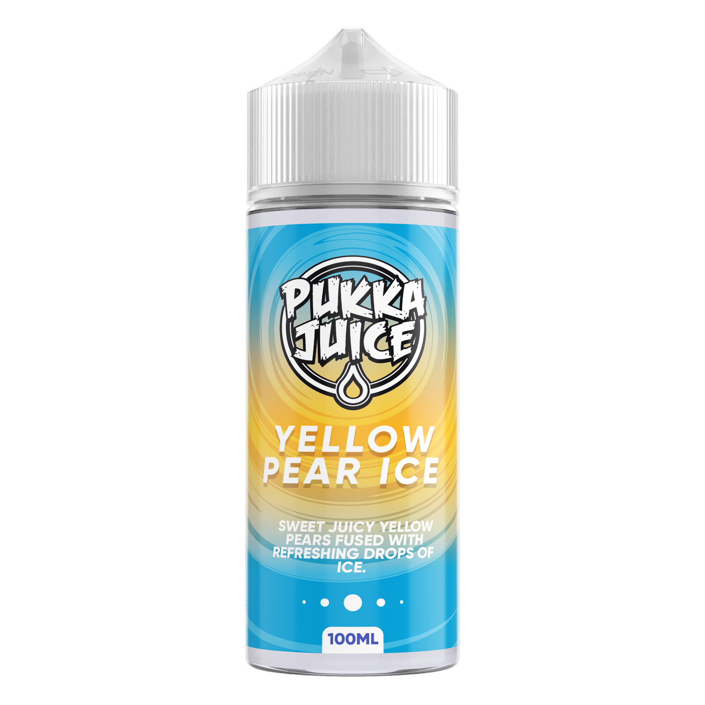 Pukka Juice | 100ml Shortfill Range | YELLOW PEAR ICE | 0mg - IFANCYONE WHOLESALE