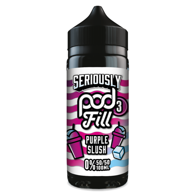 Seriously Pod Fill 3 by Doozy Vape Co | 50/50 VG/PG | Purple Slush | 100ml Shortfill | 0mg