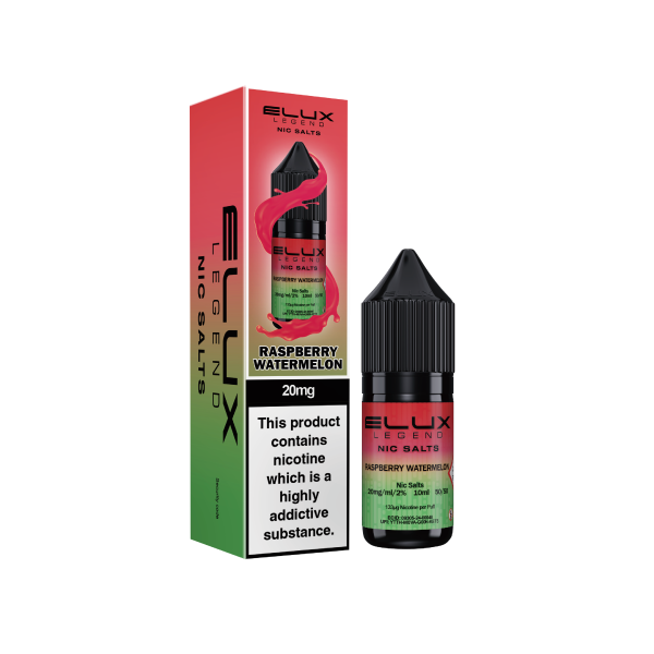ELUX | Elux Legend 10ml Nicotine Salt E-Liquids | RASPBERRY WATERMELON | 10mg / 20mg Nic Salts