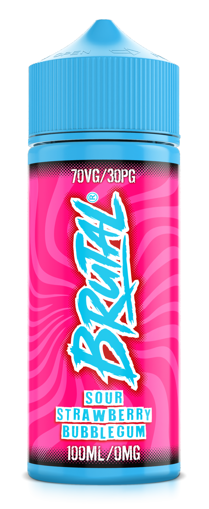 Just Juice BRUTAL Range | Sour Strawberry Bubblegum | 100mg Shortfill | 0mg - IFANCYONE WHOLESALE