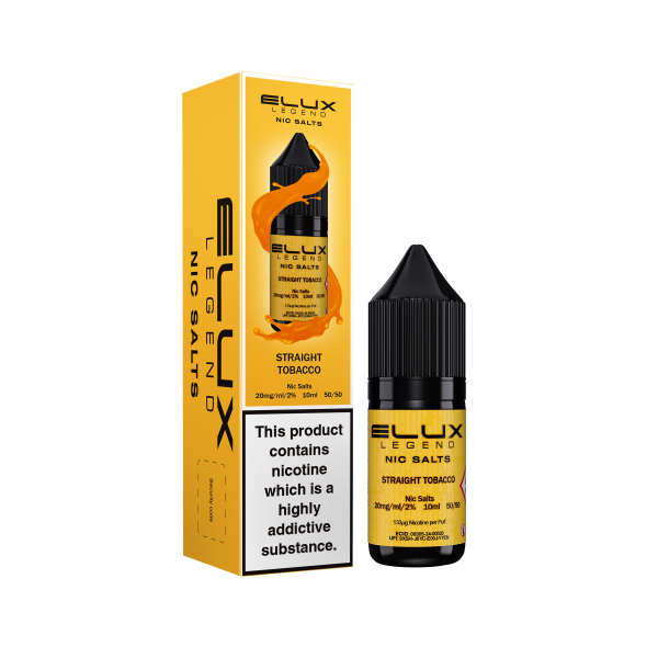 ELUX | Elux Legend 10ml Nicotine Salt E-Liquids | STRAIGHT TOBACCO | 10mg / 20mg Nic Salts