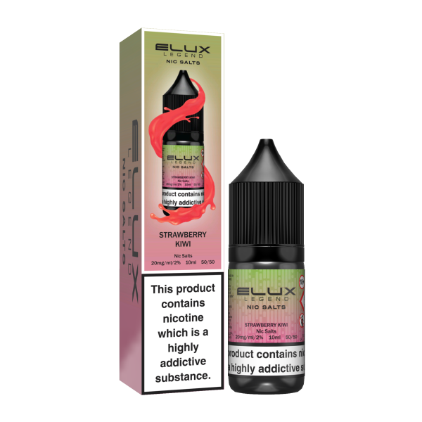 ELUX | Elux Legend 10ml Nicotine Salt E-Liquids | STRAWBERRY KIWI | 10mg / 20mg Nic Salts