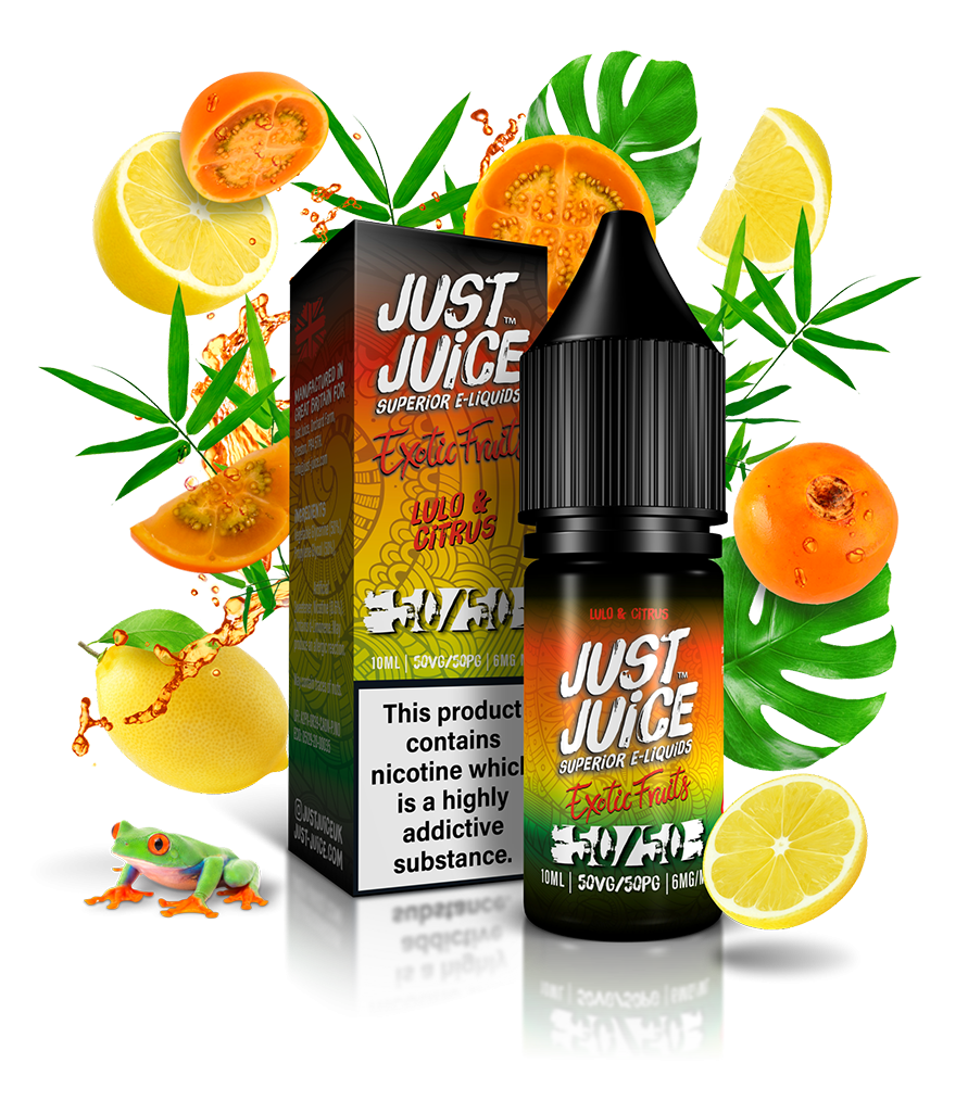 Just Juice Exotic Fruits 50:50 | Lulo & Citrus | 10ml Single | Various Nicotine Strengths - IFANCYONE WHOLESALE