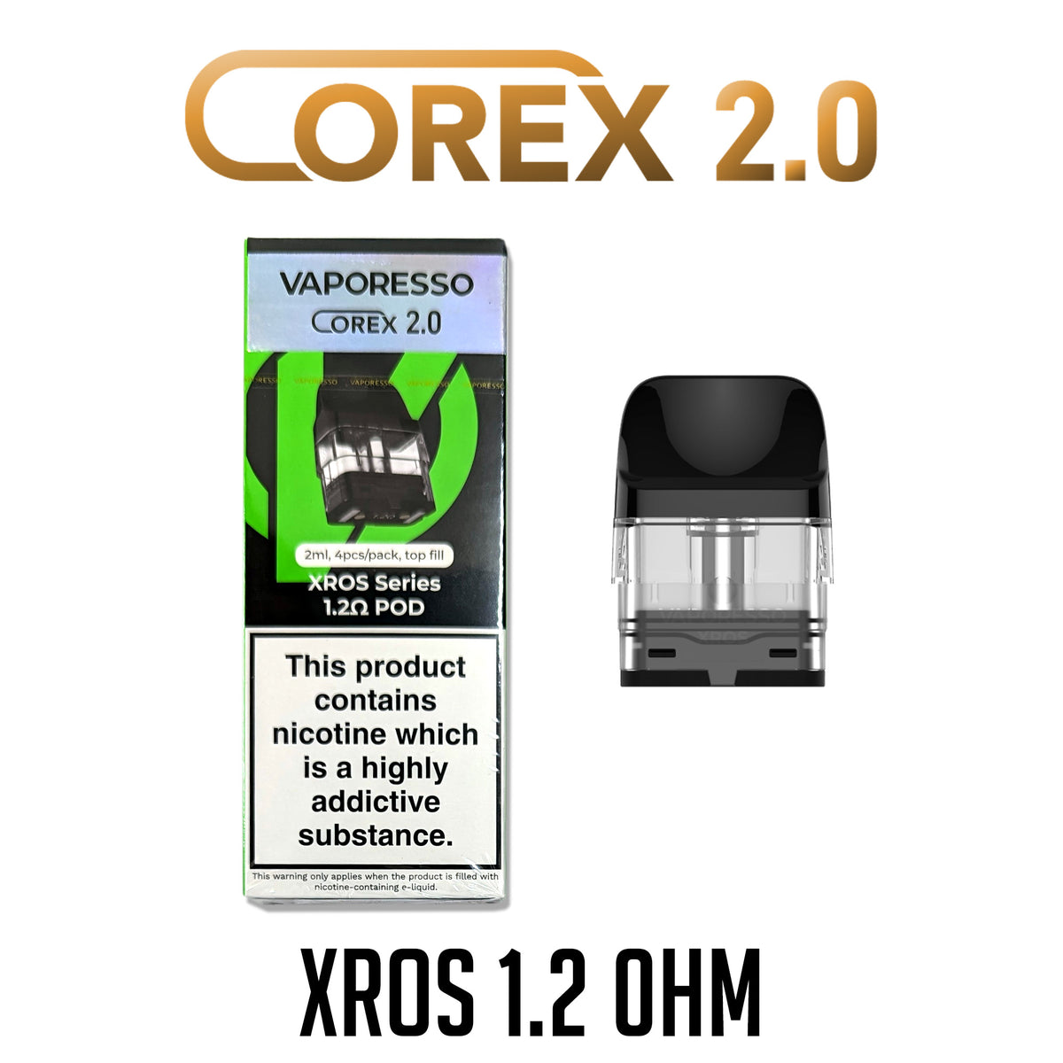 Vaporesso | XROS Series COREX 2.0 Replacement Pods | Pack of 4