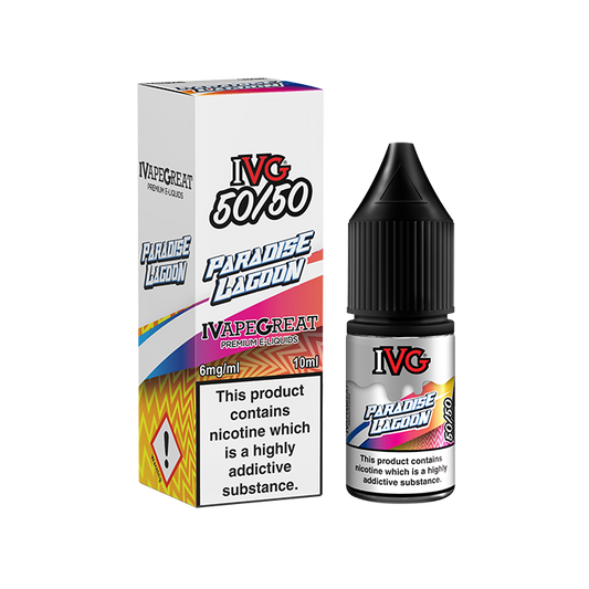 I VG 50/50 E-Liquids - PARADISE LAGOON - 10ml Single - Various Nicotine Strengths - IFANCYONE WHOLESALE