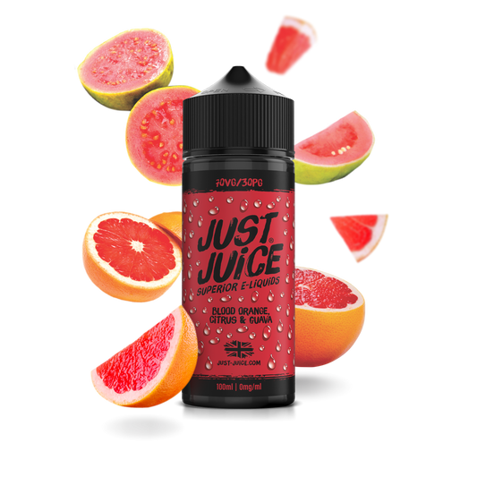 Just Juice | 100ml Shortfill Range | ICONIC FRUITS | BLOOD ORANGE CITRUS & GUAVA | 0mg - IFANCYONE WHOLESALE