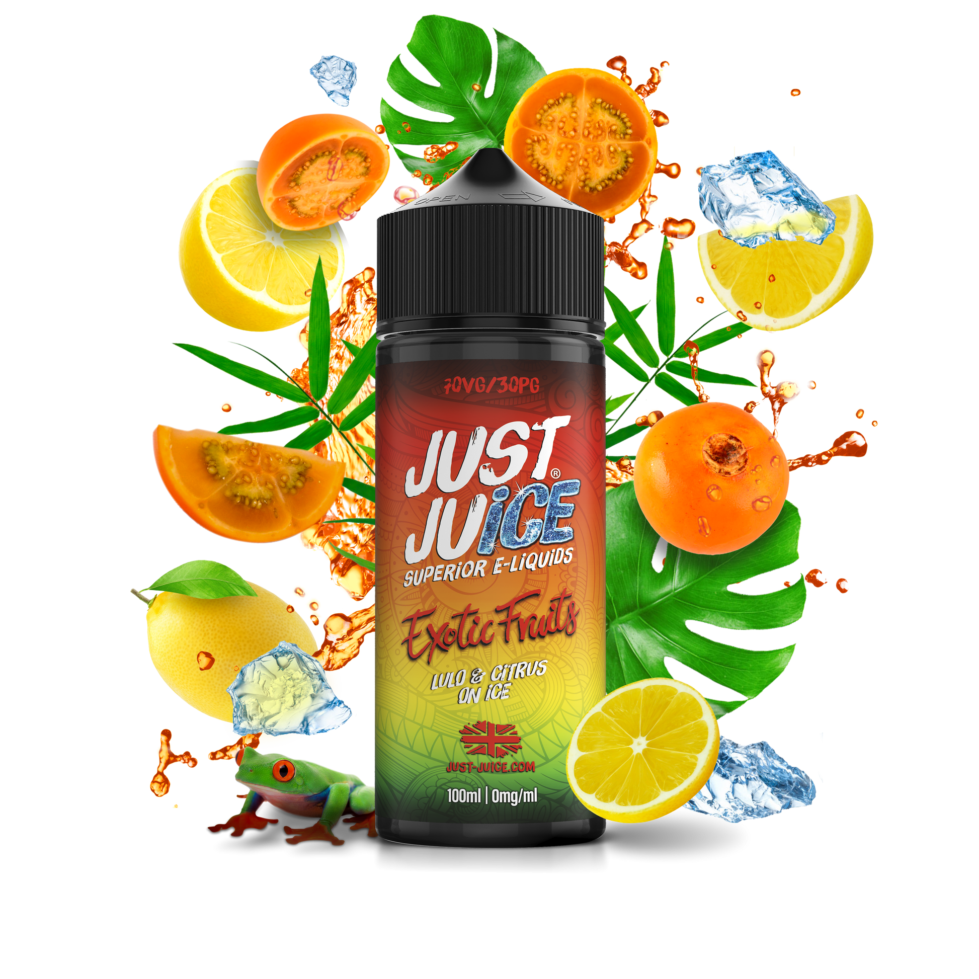 Just Juice | 100ml Shortfill Range | EXOTIC FRUITS | LULO & CITRUS ON ICE | 0mg - IFANCYONE WHOLESALE