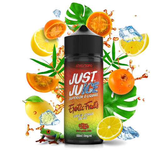 Just Juice | 100ml Shortfill Range | EXOTIC FRUITS | LULO & CITRUS ON ICE | 0mg - IFANCYONE WHOLESALE