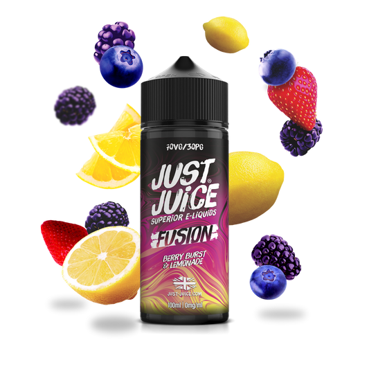 Just Juice | 100ml Shortfill Range | FUSIONS | BERRY BURST & LEMONADE | 0mg - IFANCYONE WHOLESALE