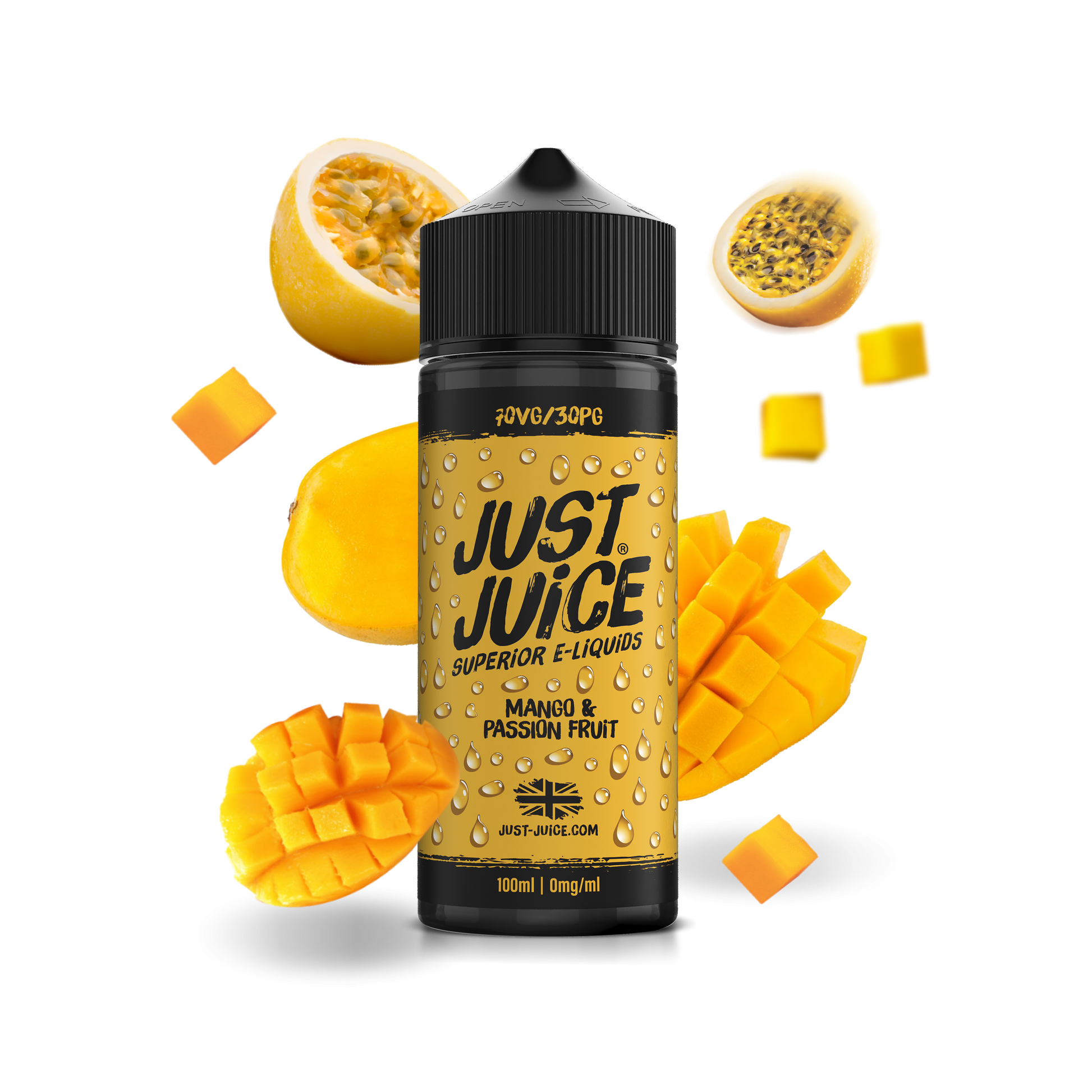 Just Juice | 100ml Shortfill Range | ICONIC FRUITS | MANGO & PASSION FRUIT | 0mg - IFANCYONE WHOLESALE