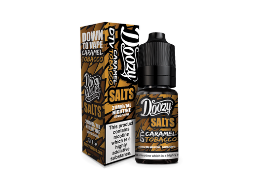 Doozy Salts | Caramel Tobacco | 10ml Single | 10mg / 20mg Nicotine Salt - IFANCYONE WHOLESALE