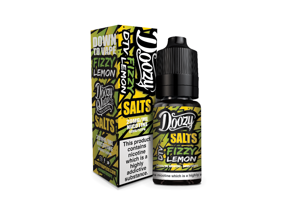 Doozy Salts | Fizzy Lemon | 10ml Single | 10mg / 20mg Nicotine Salt