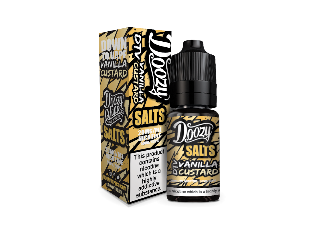 Doozy Salts - Vanilla Custard 10ml - 20mg Nic Salts - 10ml Single