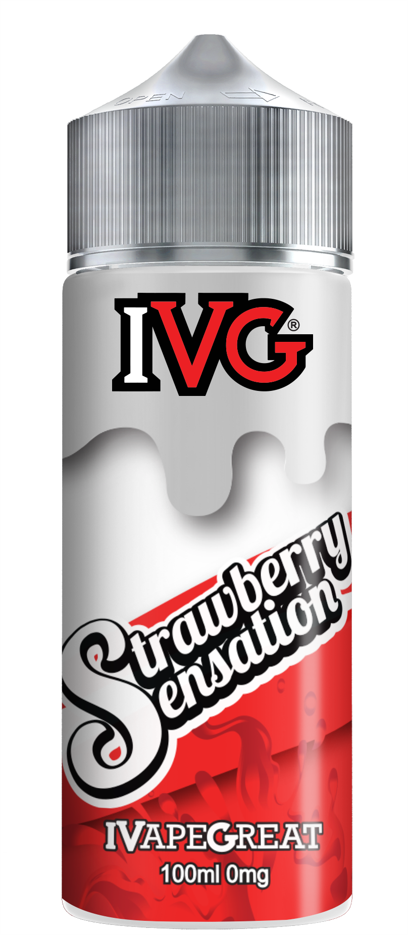 I VG | 100ml Shortfill Range | STRAWBERRY SENSATION | 0mg - IFANCYONE WHOLESALE