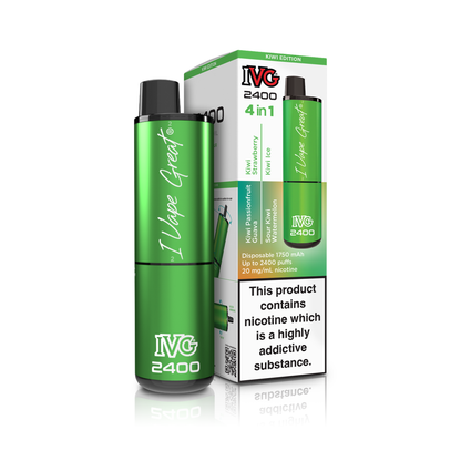 I VG | 2400 Puff Disposable Nicotine Salt Vape Kit | UK's First LEGAL & TPD Compliant Big Puff Disposable | 20mg Nic Salts | Various Flavours