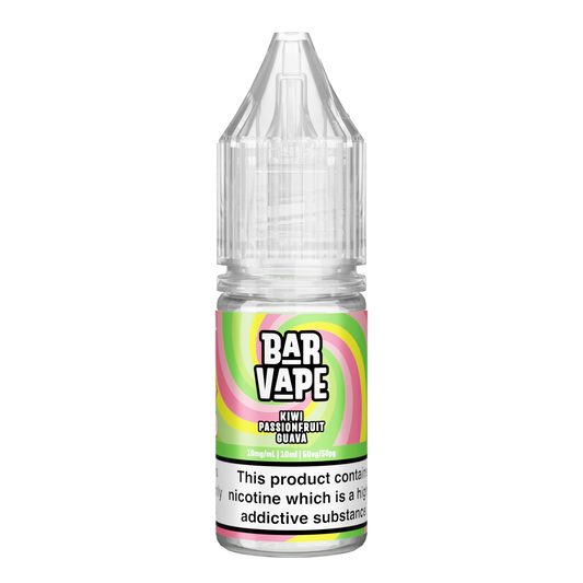 BAR VAPE - KIWI PASSIONFRUIT GUAVA  - 10ML NIC SALTS