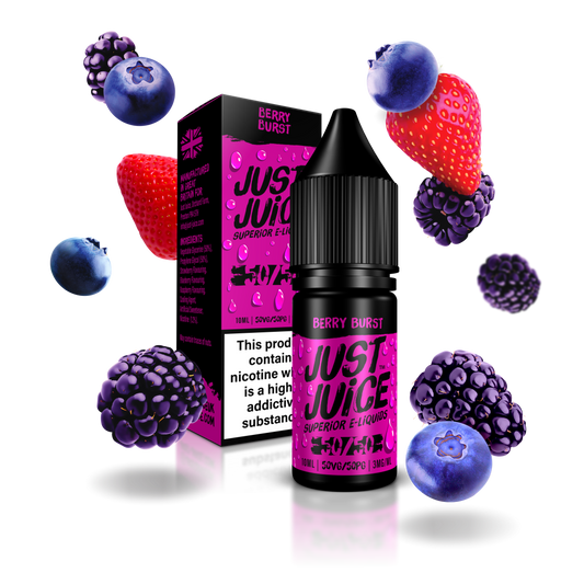 Just Juice 50:50 | BERRY BURST | 10ml Single | Various Nicotine Strengths - IFANCYONE WHOLESALE