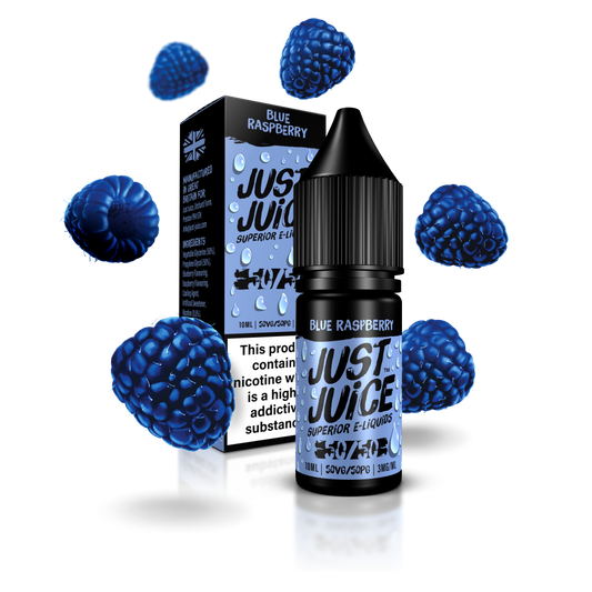 Just Juice 50:50 | BLUE RASPBERRY | 10ml Single | Various Nicotine Strengths - IFANCYONE WHOLESALE