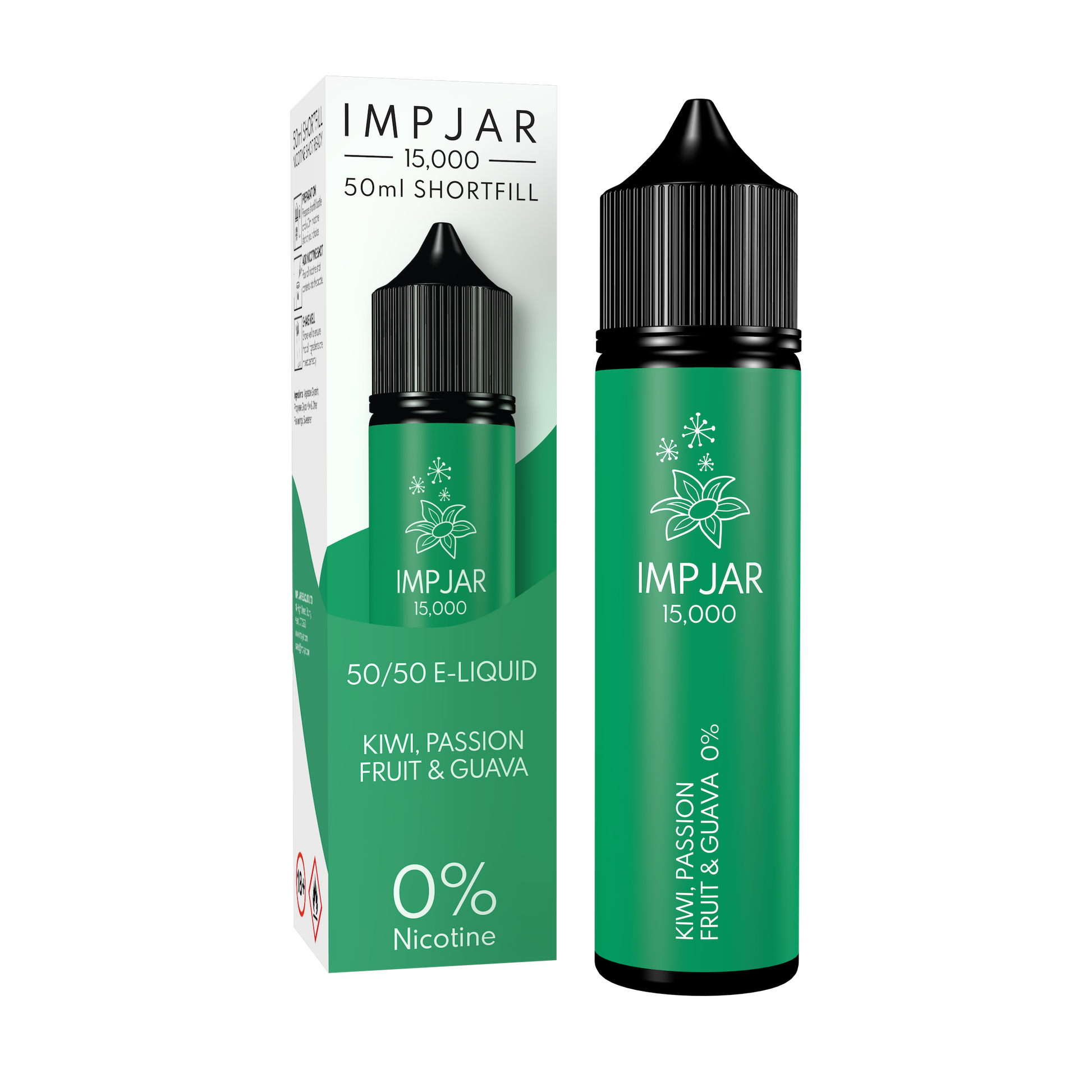 Imp Jar | Impjar 15000 | 50ml Shortfill Range | 50:50 VG/PG | 0mg Nicotine | KIWI PASSION FRUIT & GUAVA - IFANCYONE WHOLESALE