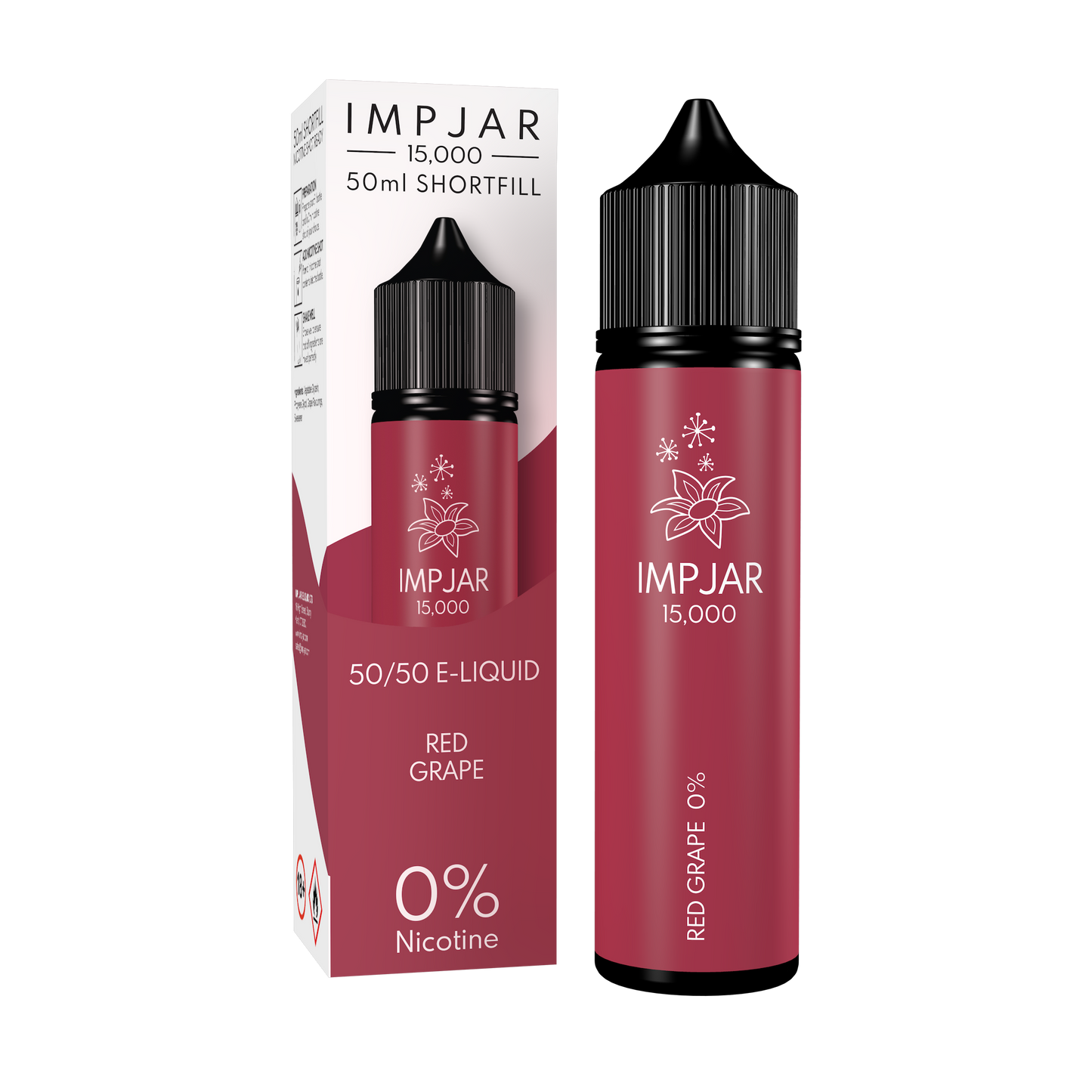 Imp Jar | Impjar 15000 | 50ml Shortfill Range | 50:50 VG/PG | 0mg Nicotine | RED GRAPE - IFANCYONE WHOLESALE