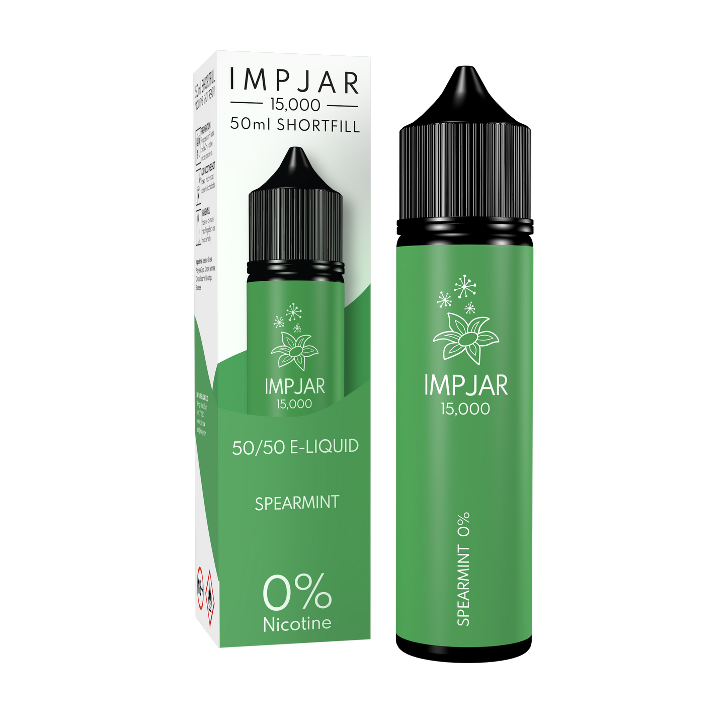 Imp Jar | Impjar 15000 | 50ml Shortfill Range | 50:50 VG/PG | 0mg Nicotine | SPEARMINT - IFANCYONE WHOLESALE