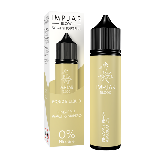 Imp Jar | Impjar 15000 | 50ml Shortfill Range | 50:50 VG/PG | 0mg Nicotine | PINEAPPLE PEACH MANGO - IFANCYONE WHOLESALE