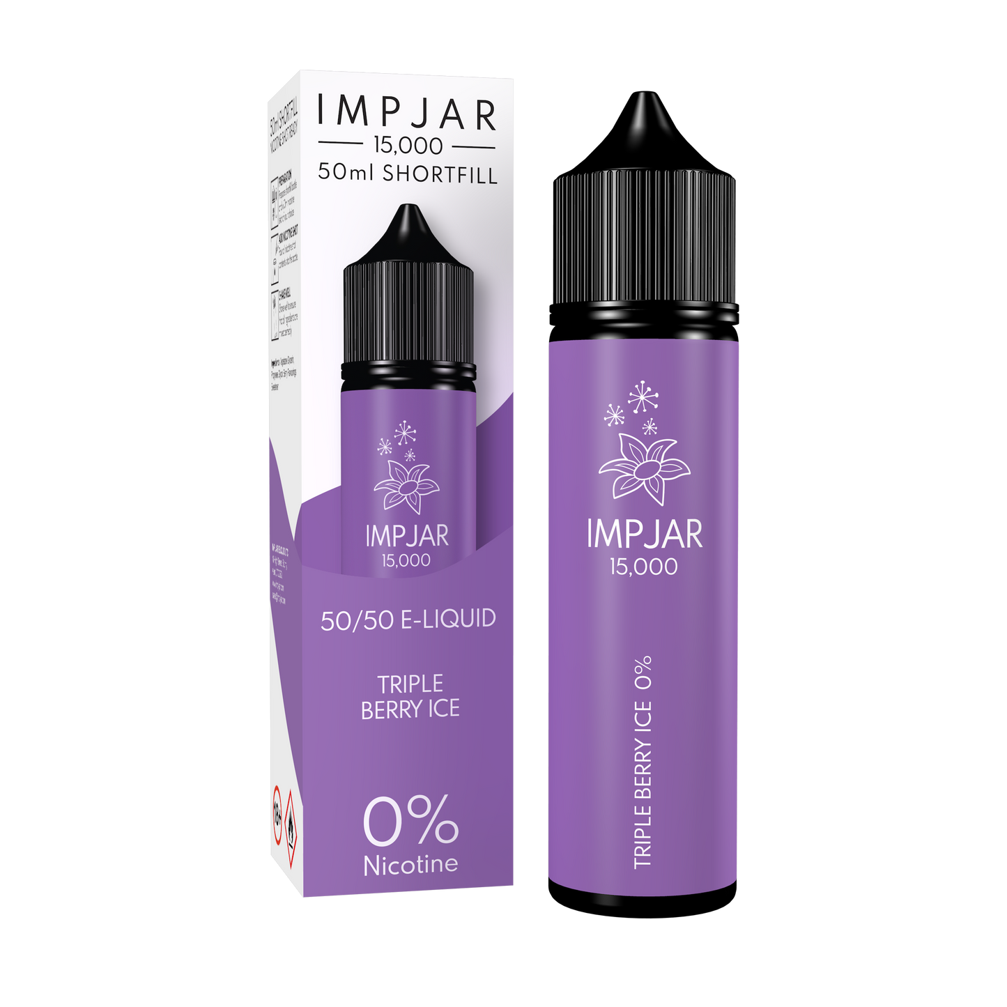 Imp Jar | Impjar 15000 | 50ml Shortfill Range | 50:50 VG/PG | 0mg Nicotine | TRIPLE BERRY ICE