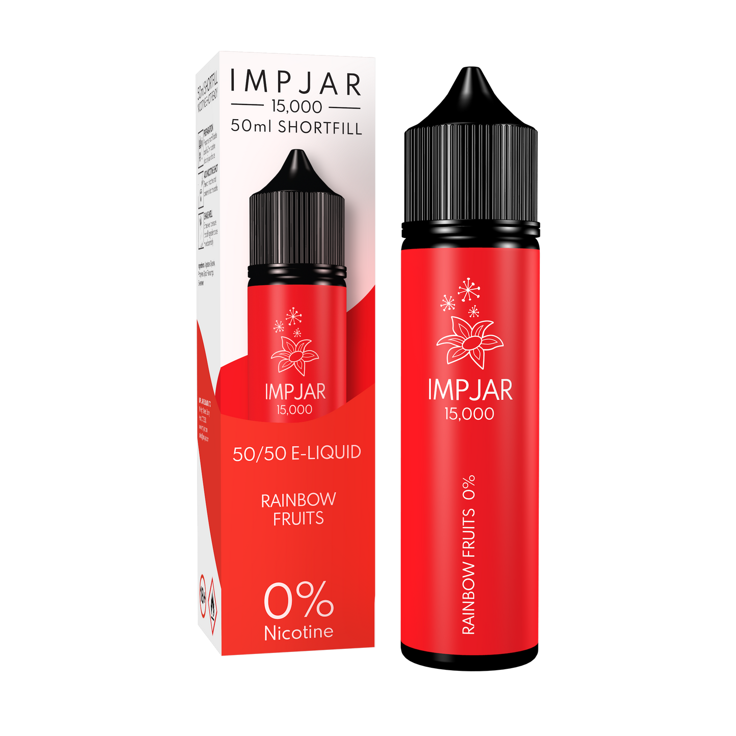 Imp Jar | Impjar 15000 | 50ml Shortfill Range | 50:50 VG/PG | 0mg Nicotine | RAINBOW FRUITS - IFANCYONE WHOLESALE