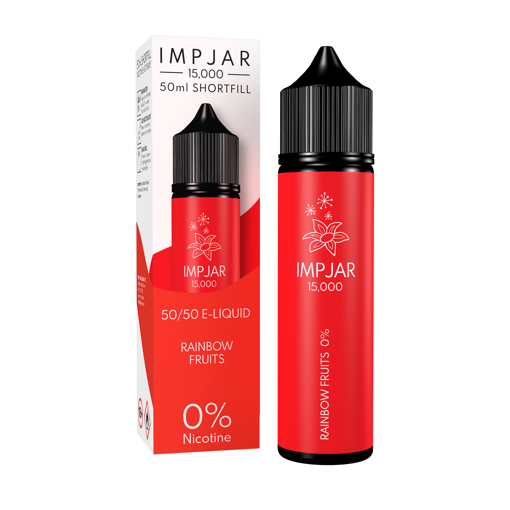 Imp Jar | Impjar 15000 | 50ml Shortfill Range | 50:50 VG/PG | 0mg Nicotine | RAINBOW FRUITS - IFANCYONE WHOLESALE