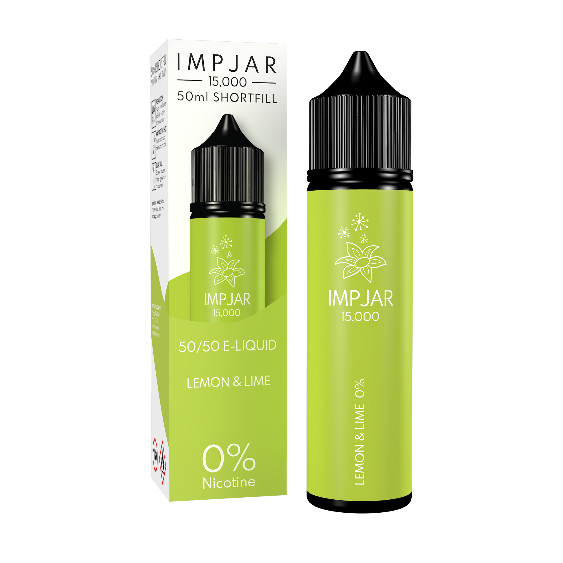 Imp Jar | Impjar 15000 | 50ml Shortfill Range | 50:50 VG/PG | 0mg Nicotine | LEMON & LIME - IFANCYONE WHOLESALE