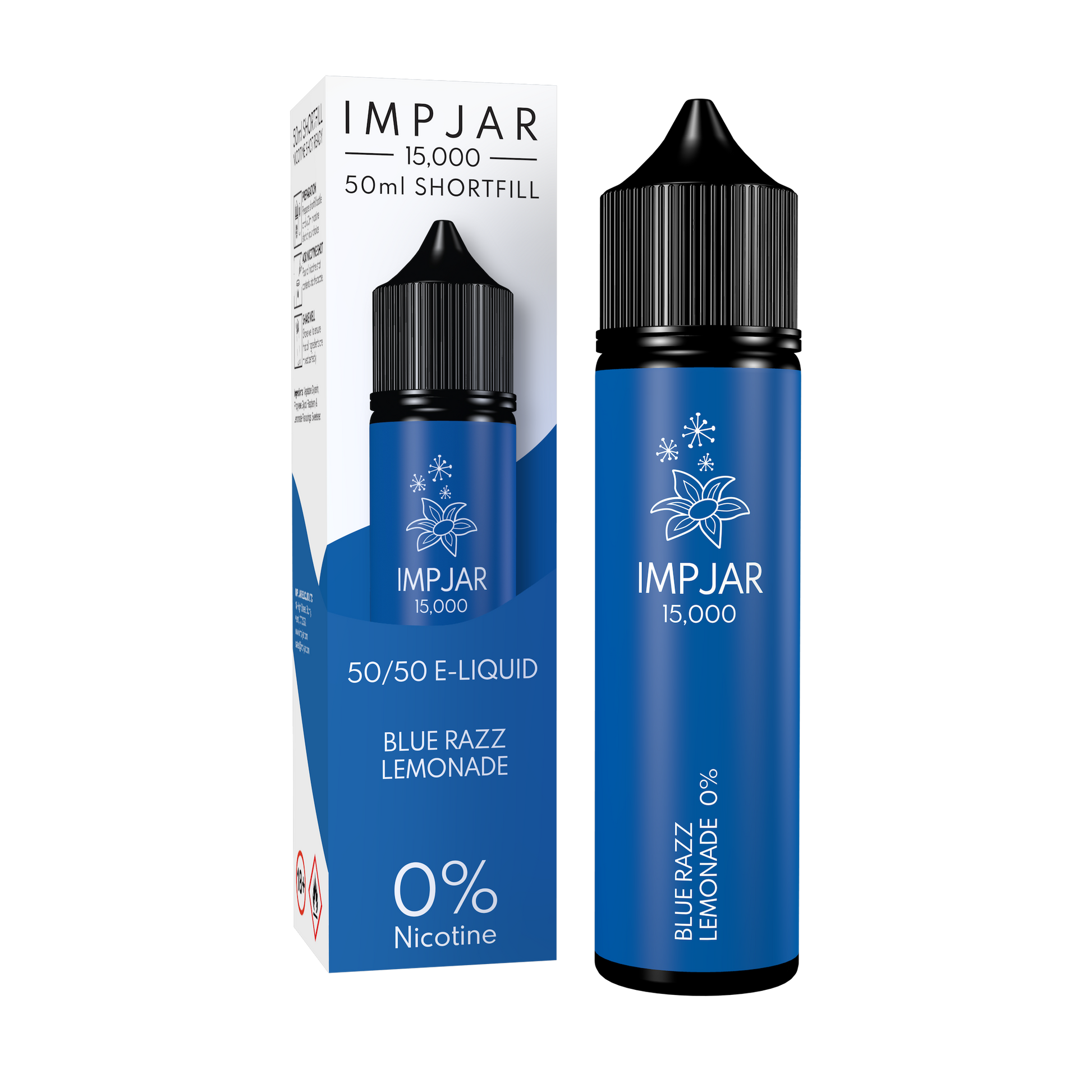 Imp Jar | Impjar 15000 | 50ml Shortfill Range | 50:50 VG/PG | 0mg Nicotine | BLUE RAZZ LEMONADE - IFANCYONE WHOLESALE