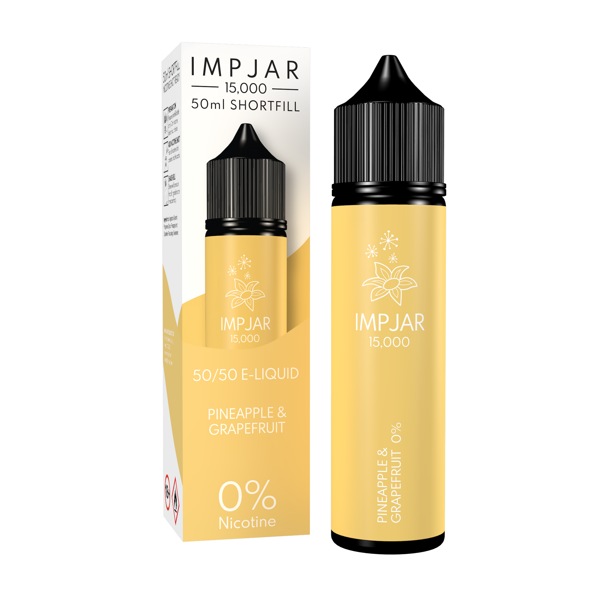 Imp Jar | Impjar 15000 | 50ml Shortfill Range | 50:50 VG/PG | 0mg Nicotine | PINEAPPLE & GRAPEFRUIT - IFANCYONE WHOLESALE