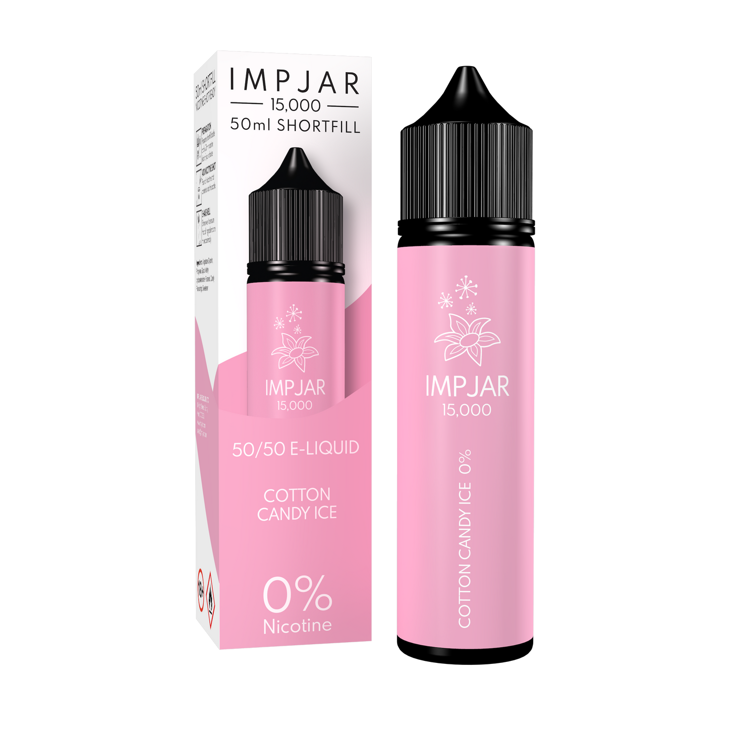 Imp Jar | Impjar 15000 | 50ml Shortfill Range | 50:50 VG/PG | 0mg Nicotine | COTTON CANDY ICE - IFANCYONE WHOLESALE