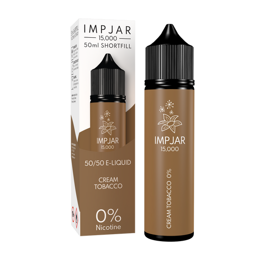 Imp Jar | Impjar 15000 | 50ml Shortfill Range | 50:50 VG/PG | 0mg Nicotine | CREAM TOBACCO - IFANCYONE WHOLESALE