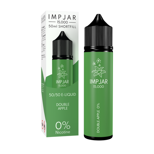 Imp Jar | Impjar 15000 | 50ml Shortfill Range | 50:50 VG/PG | 0mg Nicotine | DOUBLE APPLE - IFANCYONE WHOLESALE