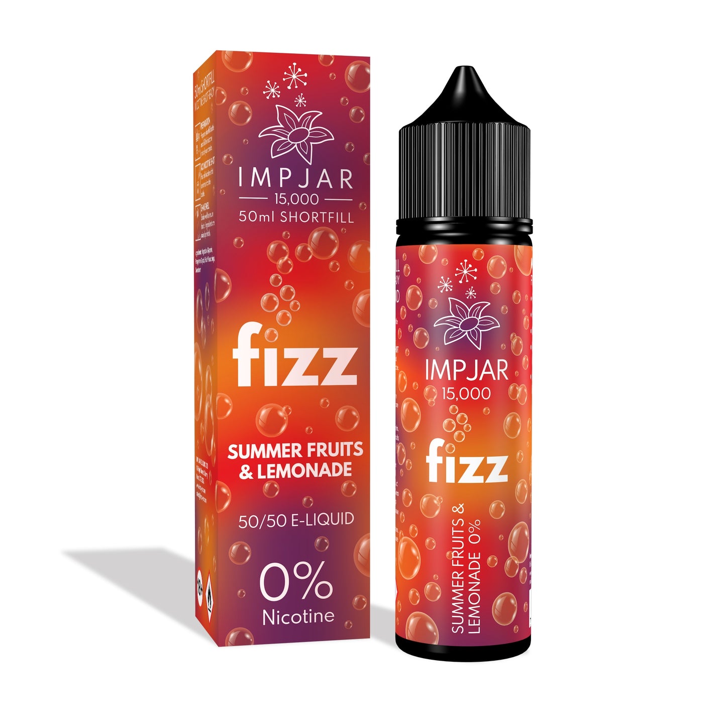 Imp Jar | Impjar FIZZ 15000 | 50ml Shortfill Range | 50:50 VG/PG | 0mg Nicotine | SUMMER FRUITS & LEMONADE - IFANCYONE WHOLESALE