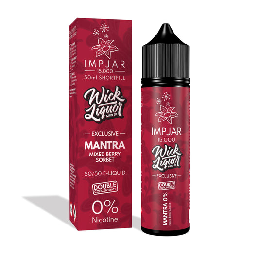 Imp Jar | Impjar x Wick Liquor 15000 | 50ml Shortfill Range | Double Concentrate | 0mg Nicotine | Mantra - IFANCYONE WHOLESALE