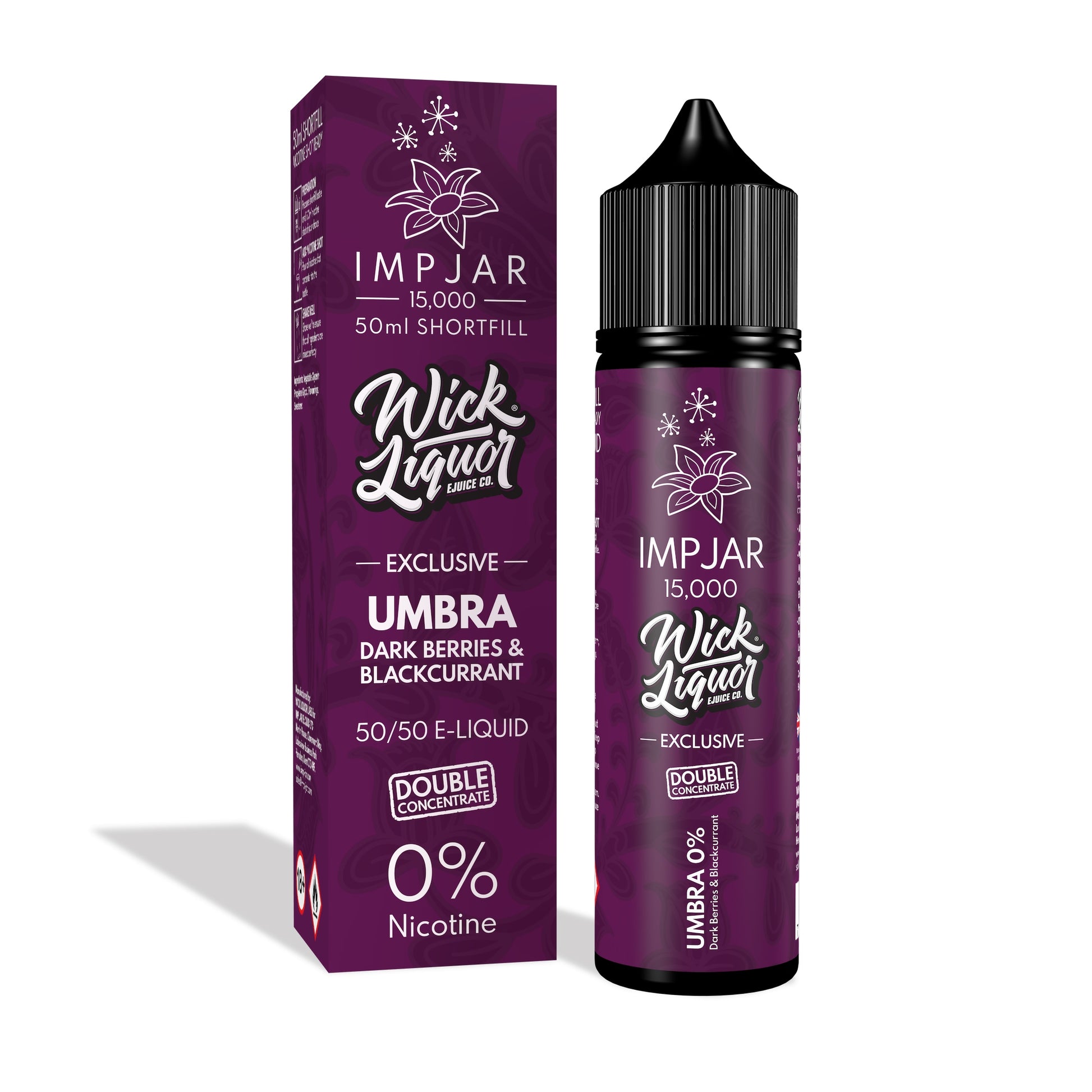 Imp Jar | Impjar x Wick Liquor 15000 | 50ml Shortfill Range | Double Concentrate | 0mg Nicotine | Umbra - IFANCYONE WHOLESALE